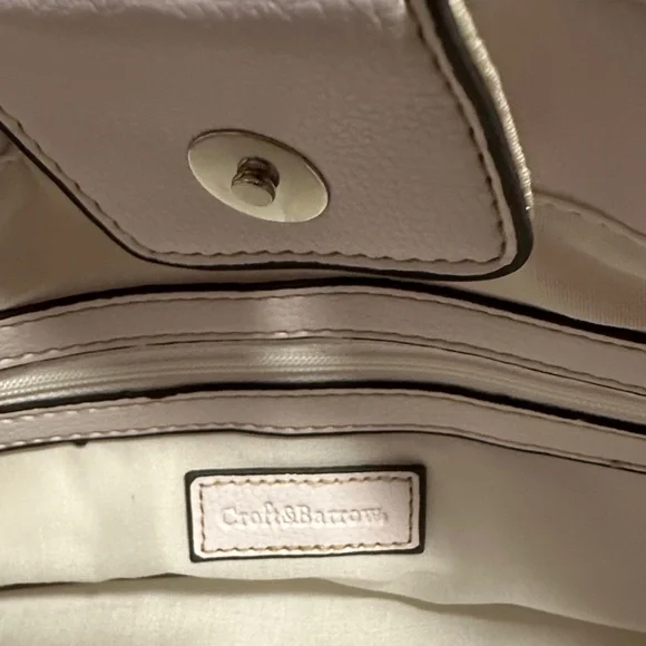 Croft & Barrow Cream Shoulder Bag - Picture 5 of 14